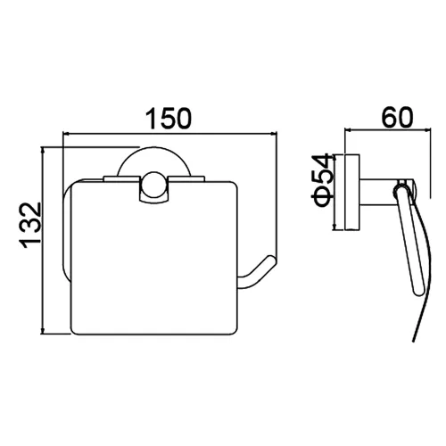 Бумагодержатель Timo Saona 13042, Выбрать цвет: Золото матовое, изображение 2