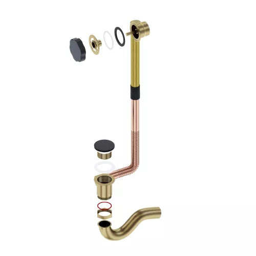 Слив перелив Timo 8004/03 черный, изображение 2