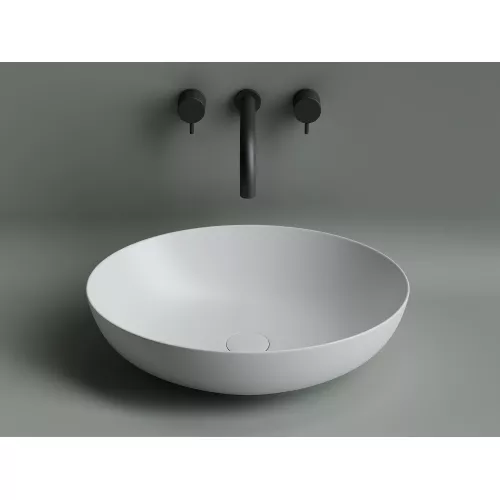 Умывальник чаша накладная овальная Ceramica Nova Element CN6017, Выбрать цвет: Белый матовый, изображение 2