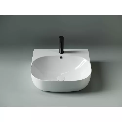 Умывальник накладной прямоугольный пристенный Element 490*445*145мм CN5011, изображение 3