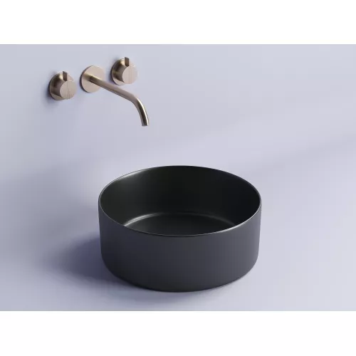 Умывальник чаша накладная круглая Ceramica Nova Element CN6032, Выбрать цвет: Черный матовый, изображение 2