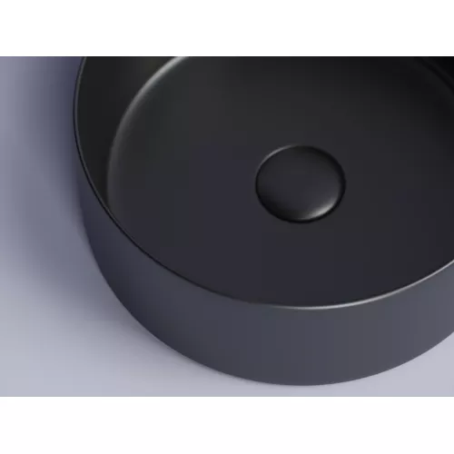 Умывальник чаша накладная круглая Ceramica Nova Element CN6032, Выбрать цвет: Черный матовый, изображение 5