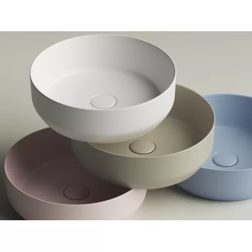 Умывальник чаша накладная круглая Ceramica Nova Element CN6022, Выбрать цвет: Белый матовый, изображение 5