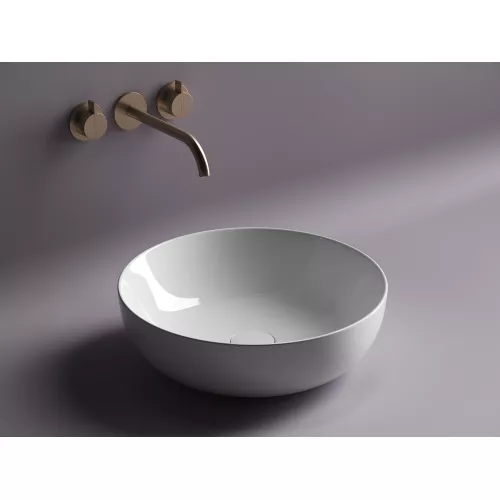 Умывальник чаша накладная круглая Element 420*420*130мм CN5024, изображение 2