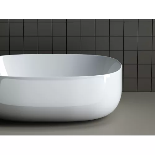 Умывальник чаша накладная овальная Element 460*350*155мм CN6018, изображение 3