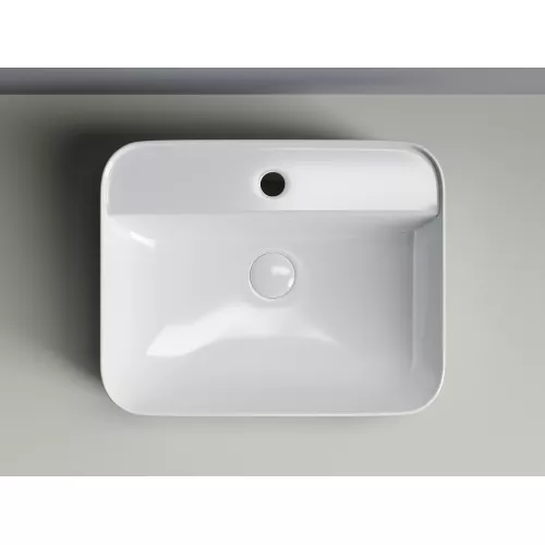 Умывальник чаша накладная прямоугольная Element 500*400*140мм CN5015, изображение 4