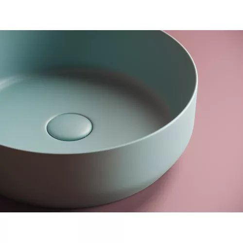 Умывальник чаша накладная круглая Ceramica Nova Element CN6022, Выбрать цвет: Зеленый матовый, изображение 4