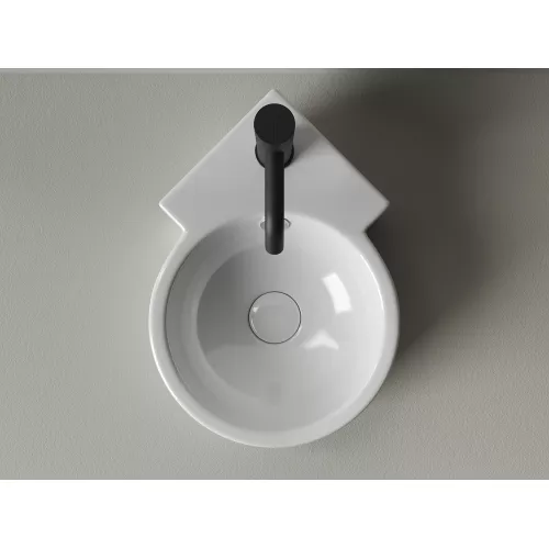 Умывальник подвесной угловой Element 310*430*125мм CN5019, изображение 2