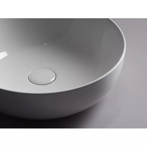 Умывальник чаша накладная круглая Element 420*420*130мм CN5024, изображение 3