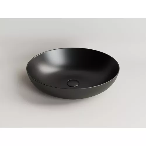 Умывальник чаша накладная овальная Ceramica Nova Element CN6017, Выбрать цвет: Черный матовый, изображение 2
