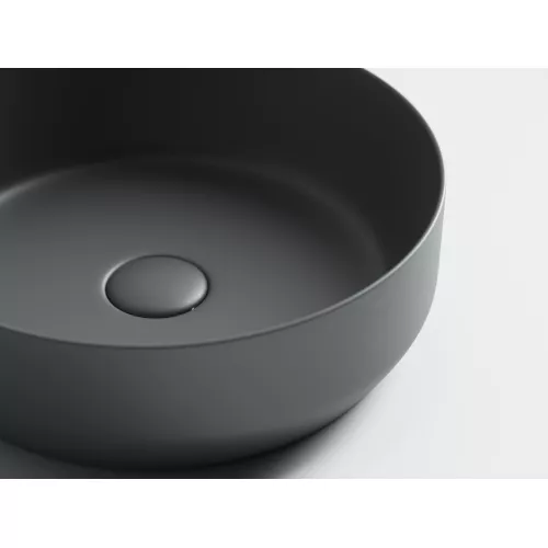 Умывальник чаша накладная круглая Ceramica Nova Element CN6022, Выбрать цвет: Темный антрацит матовый, изображение 4