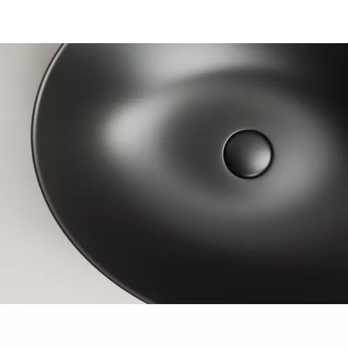 Умывальник чаша накладная овальная Ceramica Nova Element CN6017, Выбрать цвет: Черный матовый, изображение 5