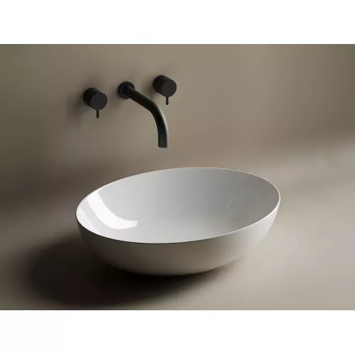 Умывальник чаша накладная овальная Ceramica Nova Element CN6017, Выбрать цвет: Белый, изображение 2