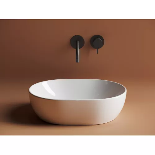 Умывальник чаша Ceramica Nova CN6019 накладная овальная Element 480*350*140мм