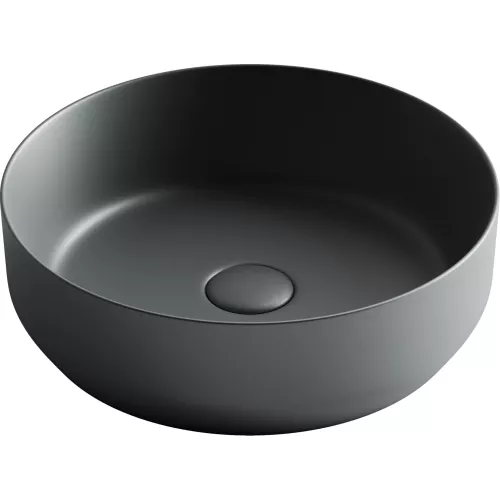 Умывальник чаша накладная круглая Ceramica Nova Element CN6022, Выбрать цвет: Темный антрацит матовый, изображение 7