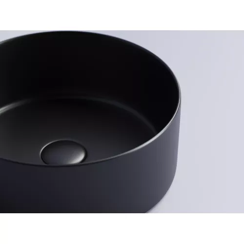 Умывальник чаша накладная круглая Ceramica Nova Element CN6032, Выбрать цвет: Черный матовый, изображение 3