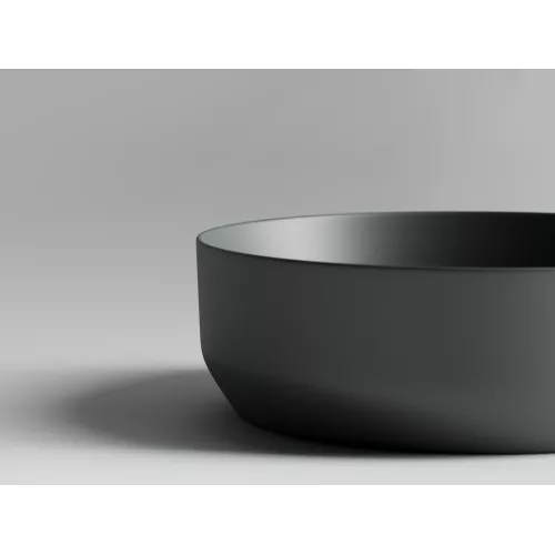 Умывальник чаша накладная круглая Ceramica Nova Element CN6022, Выбрать цвет: Темный антрацит матовый, изображение 6