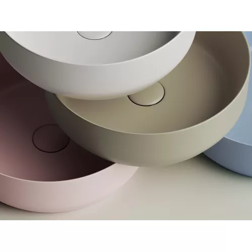 Умывальник чаша накладная круглая Ceramica Nova Element CN6022, Выбрать цвет: Розовый матовый, изображение 5