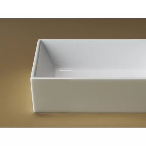 Умывальник чаша накладная прямоугольная Element 590*390*160мм CN5013, изображение 5