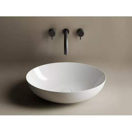 Умывальник чаша накладная овальная Ceramica Nova Element CN6017, Выбрать цвет: Белый