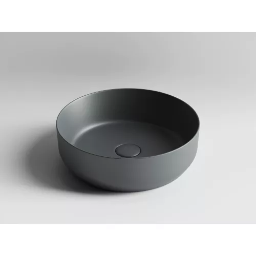 Умывальник чаша накладная круглая Ceramica Nova Element CN6022, Выбрать цвет: Темный антрацит матовый, изображение 2