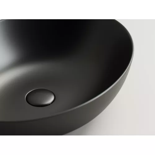 Умывальник чаша накладная овальная Ceramica Nova Element CN6017, Выбрать цвет: Черный матовый, изображение 4