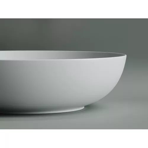 Умывальник чаша накладная овальная Ceramica Nova Element CN6017, Выбрать цвет: Белый матовый, изображение 4