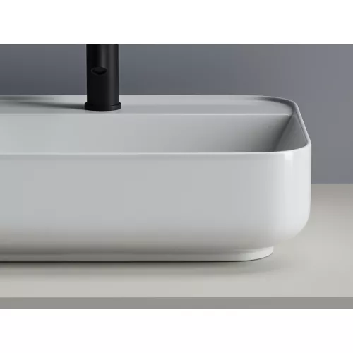 Умывальник чаша накладная прямоугольная Element 500*400*140мм CN5015, изображение 3