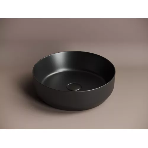 Умывальник чаша накладная круглая Ceramica Nova Element CN6022, Выбрать цвет: Черный матовый, изображение 4