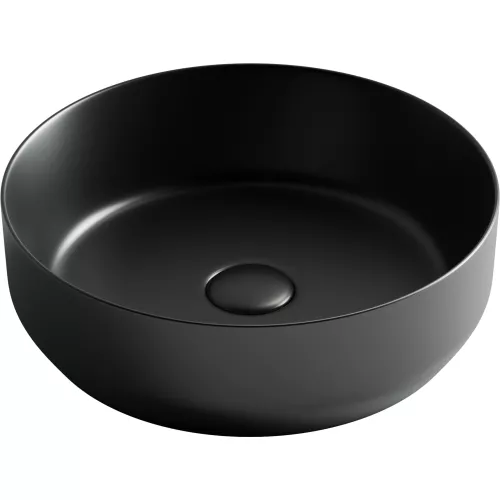 Умывальник чаша накладная круглая Ceramica Nova Element CN6022, Выбрать цвет: Черный матовый, изображение 6