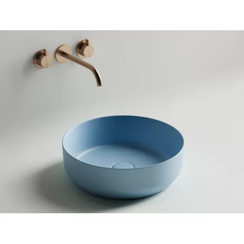 Умывальник чаша накладная круглая Ceramica Nova Element CN6022, Выбрать цвет: Голубой матовый, изображение 3