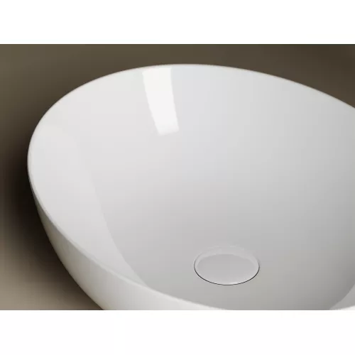 Умывальник чаша накладная овальная Ceramica Nova Element CN6017, Выбрать цвет: Белый, изображение 4