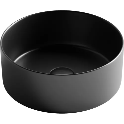Умывальник чаша накладная круглая Ceramica Nova Element CN6032, Выбрать цвет: Черный матовый, изображение 6