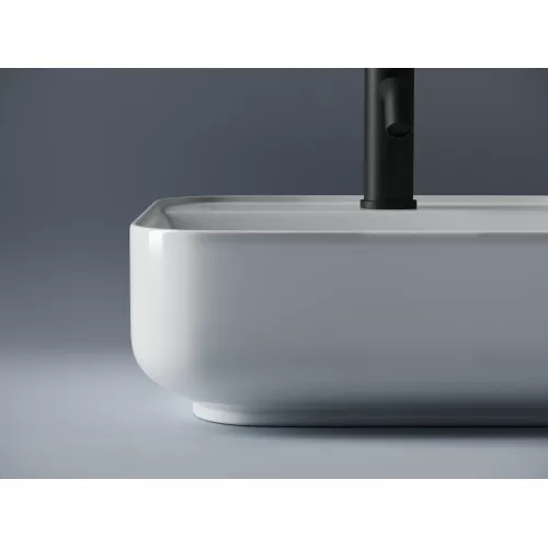 Умывальник чаша накладная прямоугольная Element 390*390*140мм CN5014, изображение 2