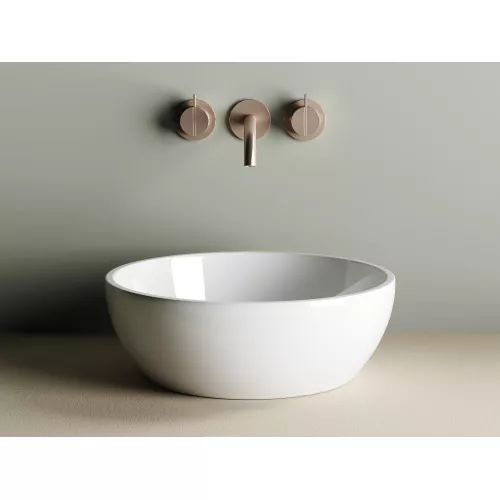 Умывальник чаша накладная круглая Element 410*410*145мм CN6021, изображение 2