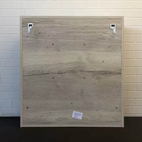 Зеркало-шкаф Comforty Клеон 60/75/90 белый/дуб дымчатый, Выбрать размер: 75, Выбрать цвет: Белый/Дуб дымчатый, изображение 5