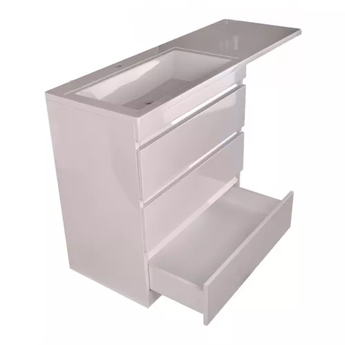 Тумба напольная 3 ящика с раковиной Style Line  Даллас  левая/правая, Выбрать размер: 150, изображение 8