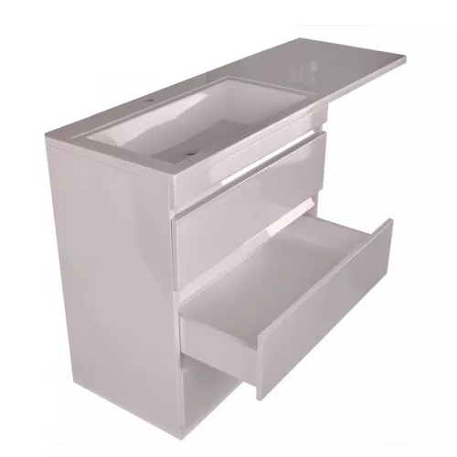 Тумба напольная 3 ящика с раковиной Style Line  Даллас  левая/правая, Выбрать размер: 150, изображение 7