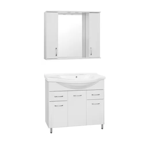 Зеркало-шкаф Style Line  Эко Стандарт Панда, Выбрать размер: 100, изображение 2