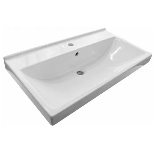 COMFORTY. Тумба-умывальник "Осло-80" бетон светлый с раковиной Fest 80, изображение 7