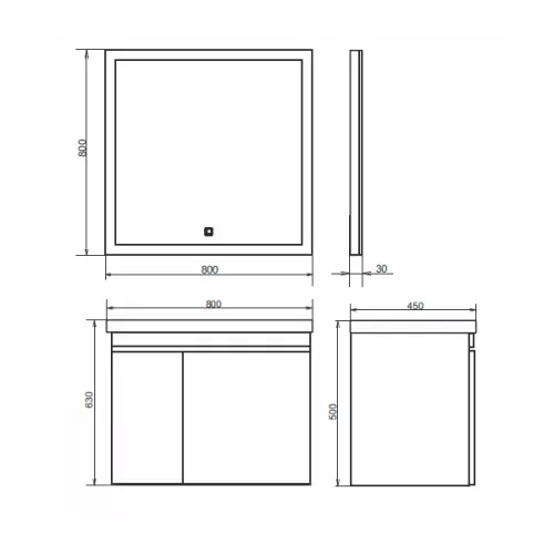COMFORTY. Тумба-умывальник "Осло-80" бетон светлый с раковиной Fest 80, изображение 8