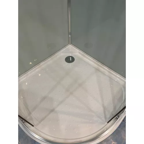 Душевая кабина Frank F420 Brilliant  120х120 низкий поддон/прозрачное, Цвет стекла: прозрачное, Цвет профиля: Хром, Тип поддона: Низкий, Выбрать размер: 120x120, Внешний вид: с крышей, изображение 4