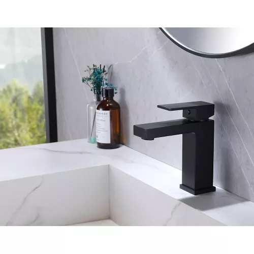 Смеситель ABBER Daheim AF8210B для раковины, черный матовый, Выбрать цвет: Черный, изображение 2