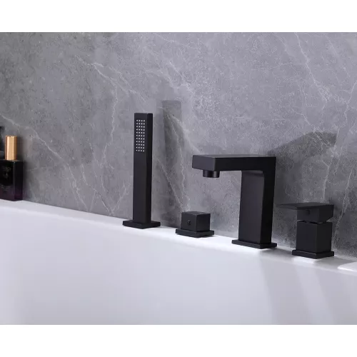 Смеситель ABBER Daheim AF8213B на борт ванны, черный матовый, Выбрать цвет: Черный, изображение 2