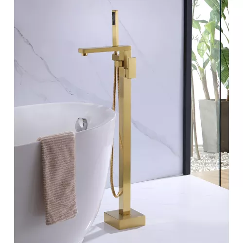 Смеситель ABBER Daheim AF8215G напольный, золото матовое, Выбрать цвет: Золото, изображение 2