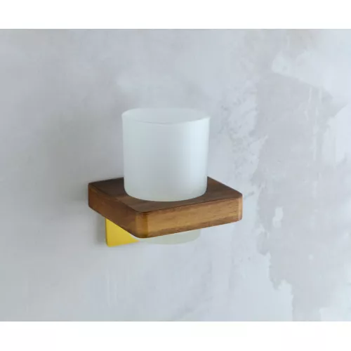 Bronze De Luxe Держатель стакана для ванной золото, Выбрать цвет: Матовое золото, изображение 2