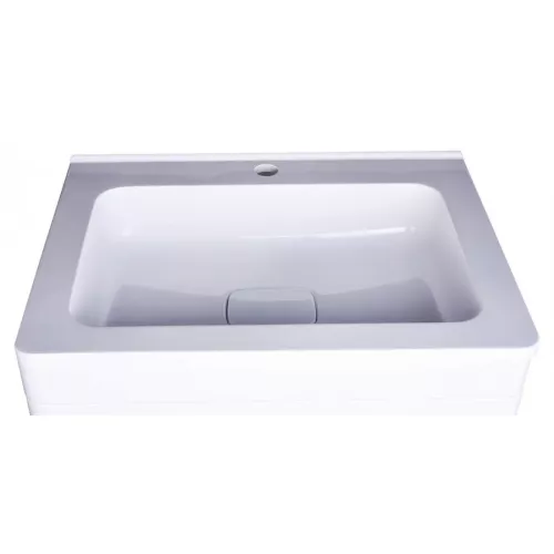 Тумба подвесная с раковиной Style Line Каре, Выбрать размер: 60, изображение 7