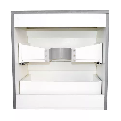 Тумба подвесная со столешницей МДФ Style Line Атлантика бетон темный, Выбрать размер: 60, изображение 6