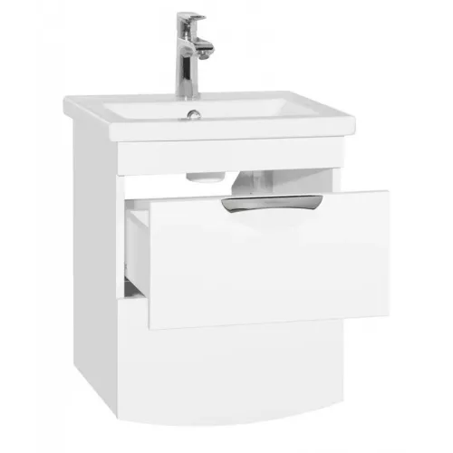 Тумба подвесная с раковиной Style Line Жасмин, Выбрать размер: 50, изображение 4