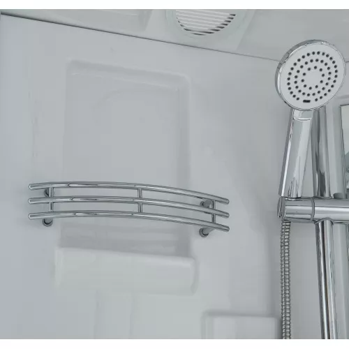 Душевая кабина асимметричная Timo STANDART T-5520 L/R высокий поддон, Цвет стекла: матовое, Выбрать цвет: Хром, Выбрать размер: 120x85, Ориентация: Правая , Комплектация: без гидромассажа, изображение 3